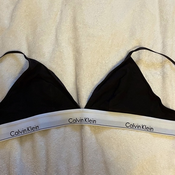 Calvin Klein Modern Cotton Triangle Bralette - Picture 1 of 4